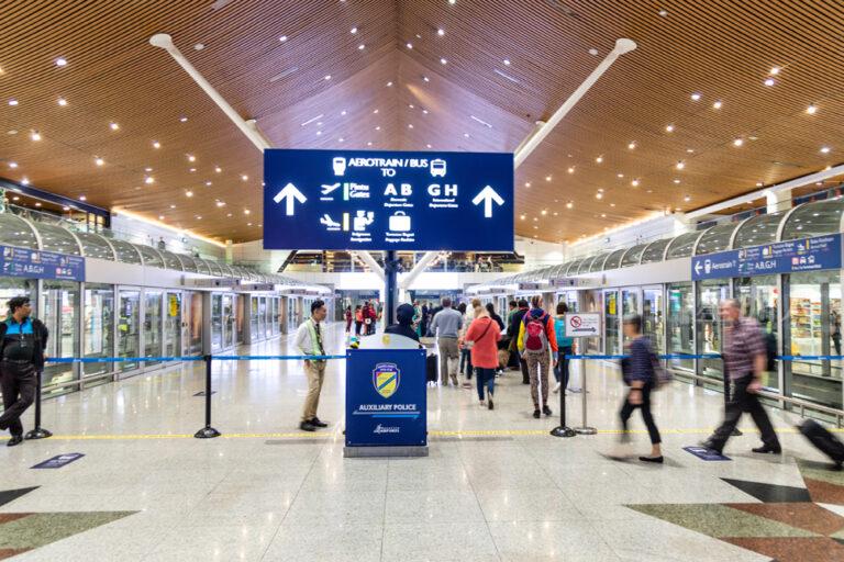 KUALA LUMPUR, FEBRUARY 9, 2019: Terminal 1 and 2 at Kuala Lumpur