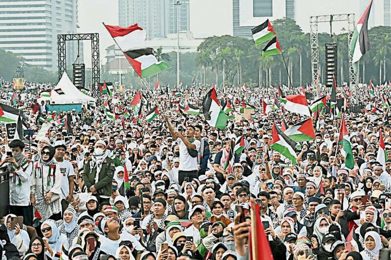 INDONESIA-PALESTINIAN-ISRAEL-CONFLICT-RALLY